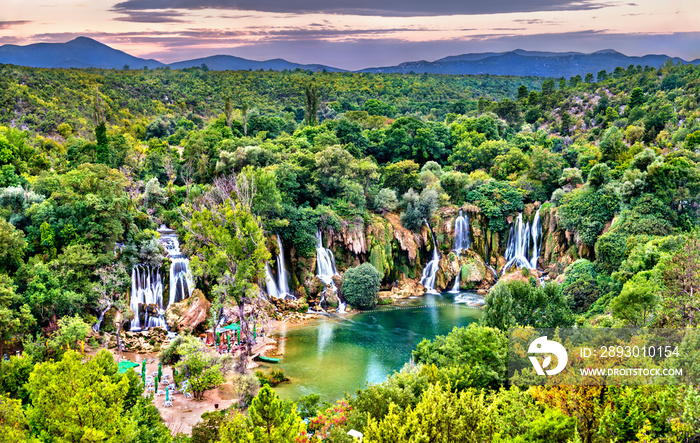 Kravica waterfalls on the Trebizat River in Bosnia and Herzegovina