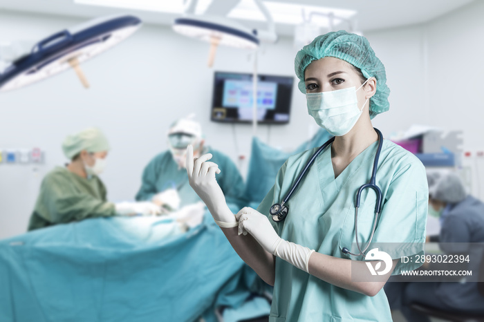 anaesthesiologist doctor in operation room