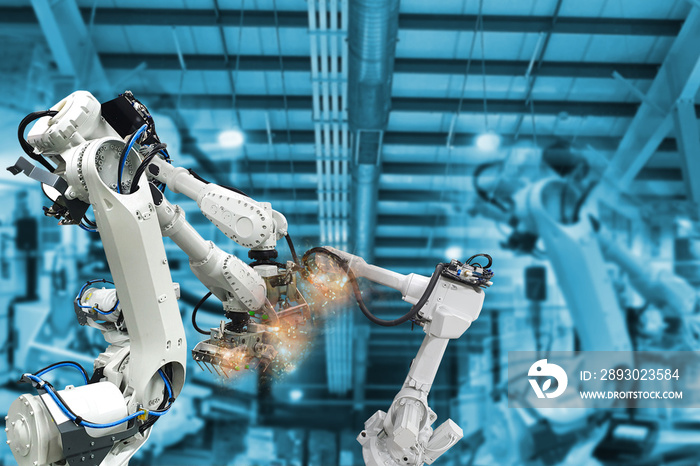 Robotic arms, industrial robots, factory automation machines