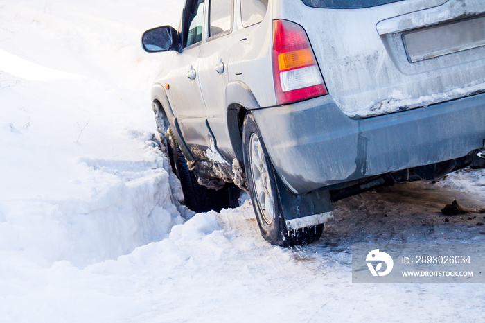 Car in the ditch