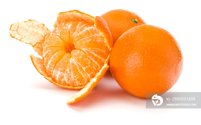 去皮的橘子或柑橘
