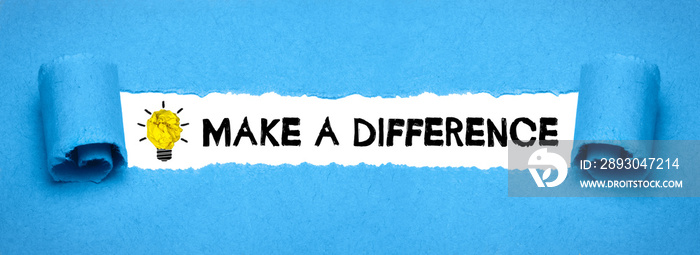 Make a difference