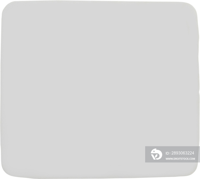 Blank white paper sticker label isolated