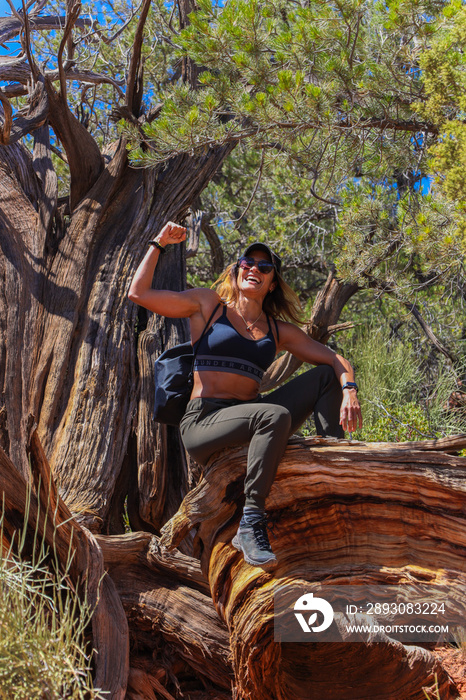 airport mesa trail in Sedona Arizona mountain climber