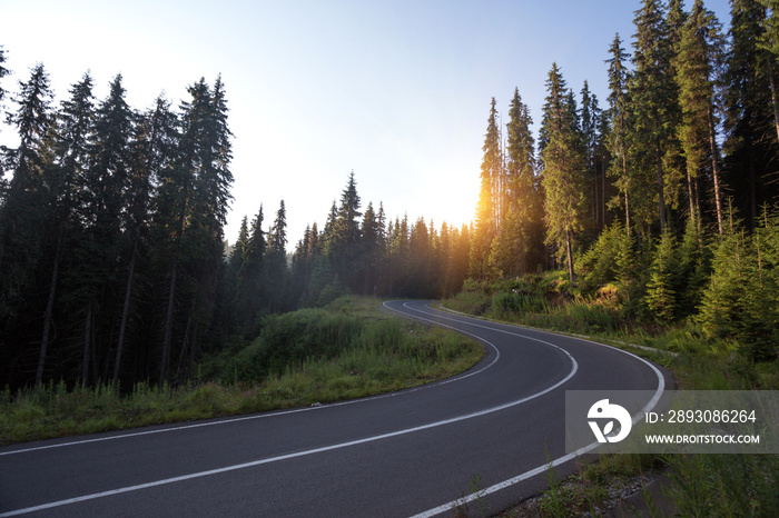 beautiful mountain road