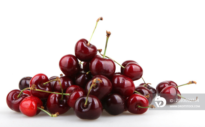 Cherry isolated on white background