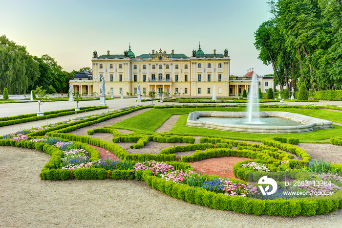 Garden in the Branicki Palace Białystok Poland