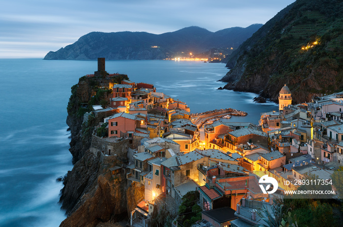 意大利五渔村的Vernazza