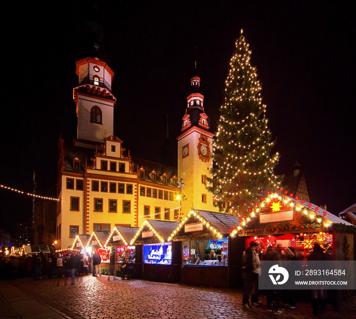 开姆尼茨Weihnachtsmarkt -开姆尼茨圣诞市场