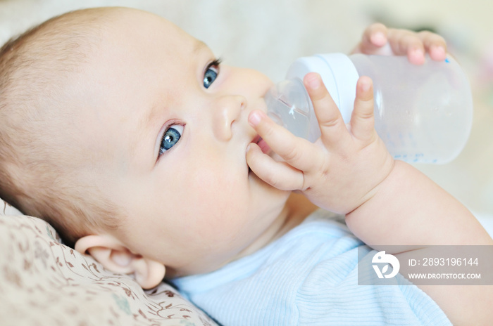 baby drinking water