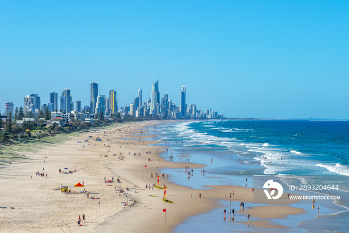 scenery of surfing paradise, gold coast, brisbane