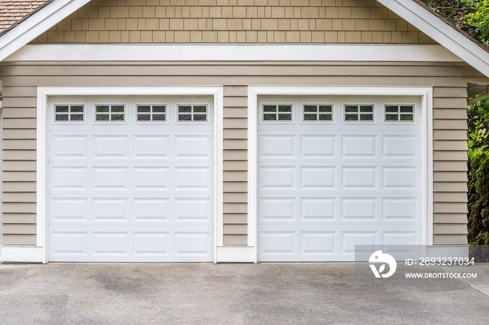 Garage door in Vancouver, Canada.