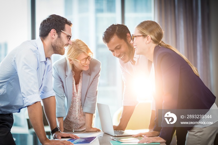 Business people during a meeting