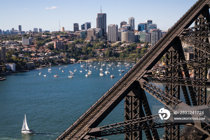 North Sydney from the Harbour Bridge