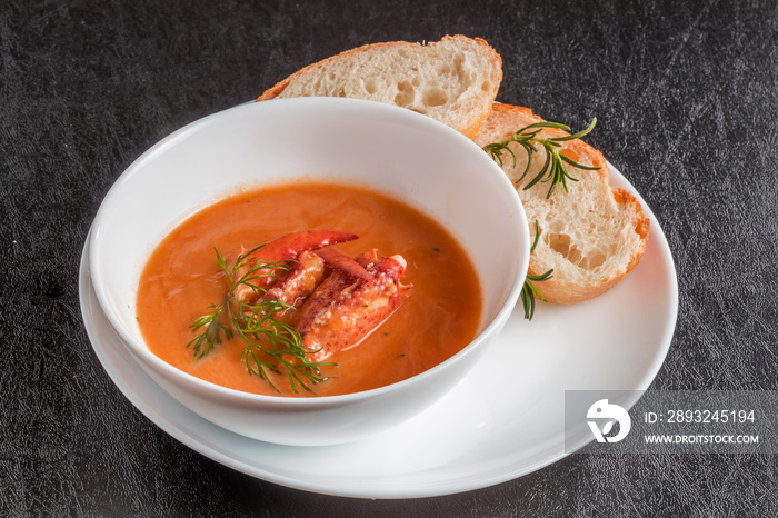 ロブスターのビスク　フランス料理　 French food Lobster Bisque