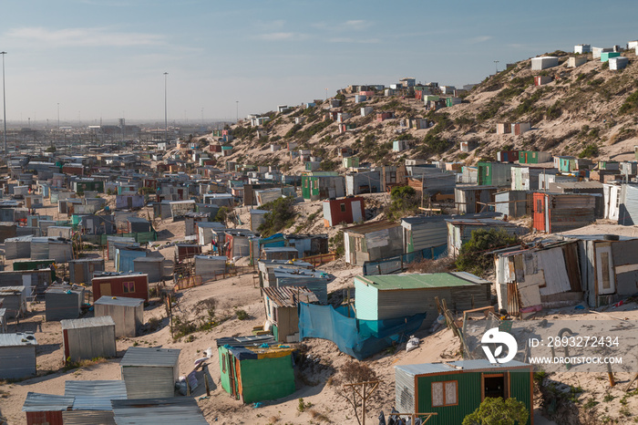 Township houses in Cape Town, South Africa