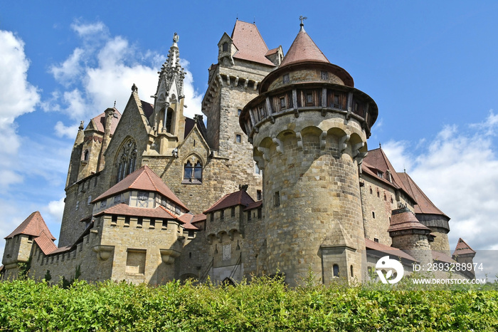 Old castle of Kreuzenstein in Austria