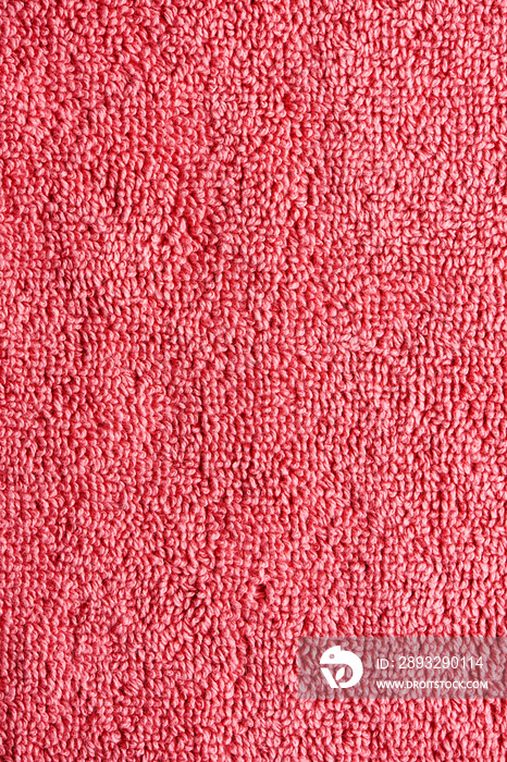 珊瑚粉色毛巾布背景