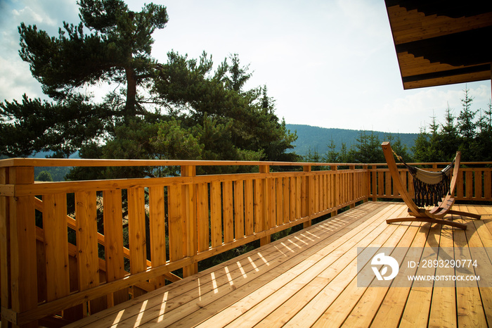 Terrasse de Chalet en bois