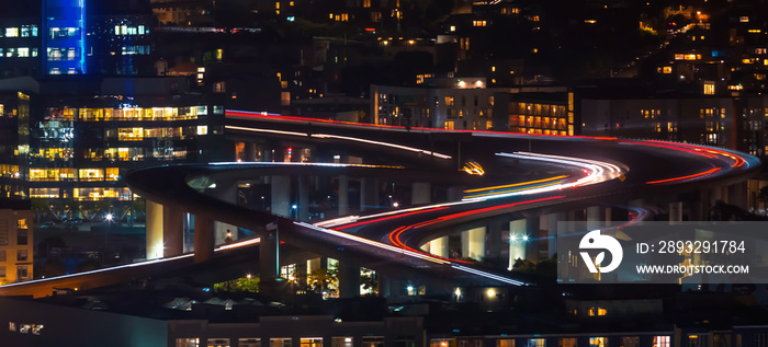 旧金山高速公路夜景