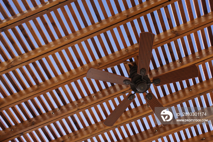 Exterior Ceiling Fan on Pergola