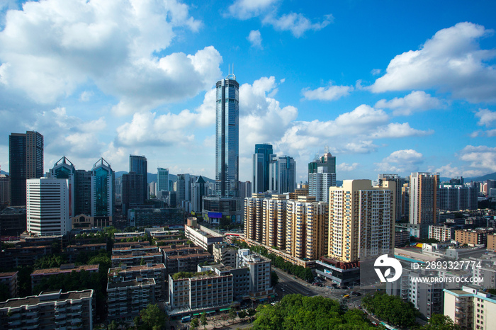 深圳城市建筑日景