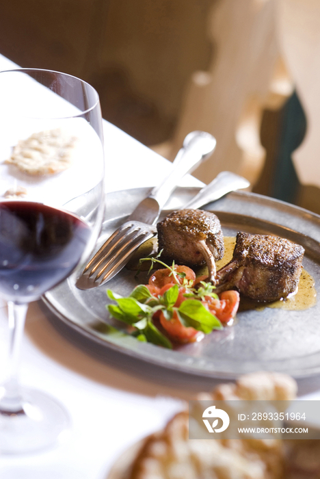 Roasted lamb with tomatoes, Italy, Trentino Alto Adige