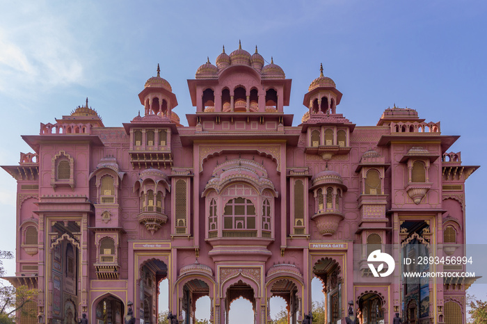 Patrika Gate, The ninth gate of Jaipur located at Jawahar Circle, Patrika Gate in the Jawahar Circle