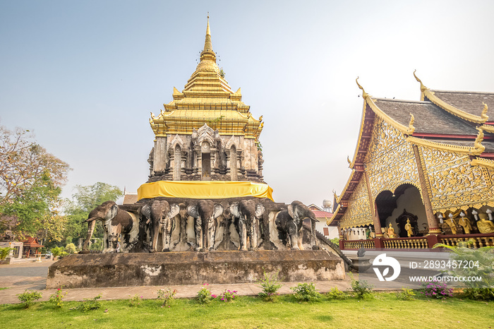 Wat Chiang Man, the oldest temple in Chiang Mai, Thailand.