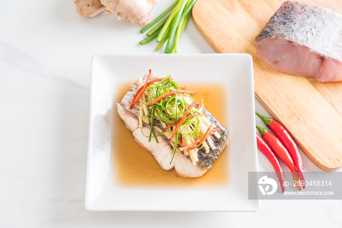 snapper fish steamed with soy sauce