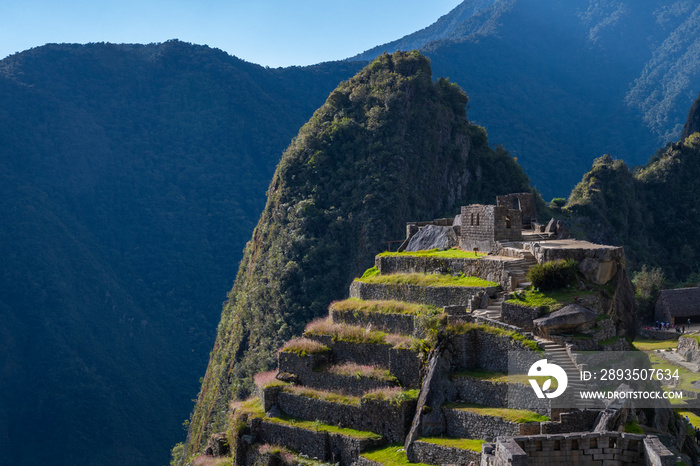 A view of Machu Pichu ruins, Peru