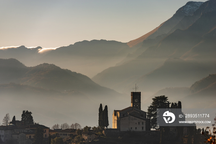 Barga - Medieval town and Apuan Alps