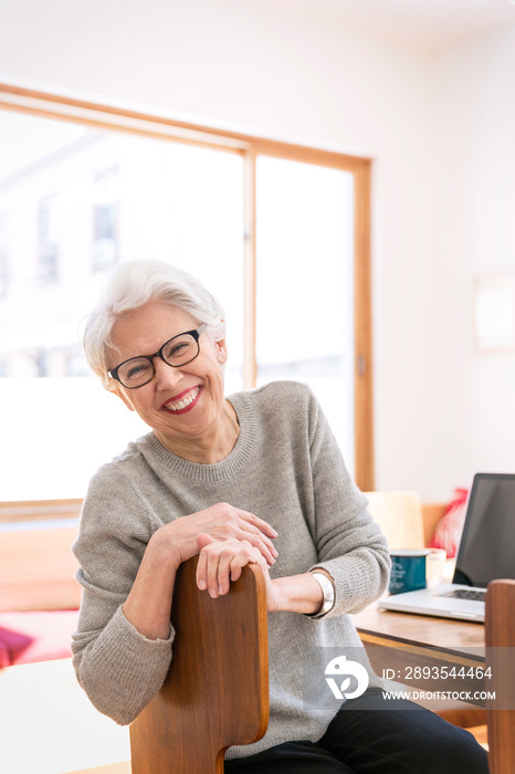 Portrait of smiling senior woman