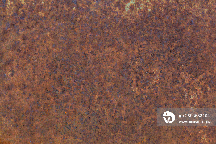 Rust texture on natural rusted surface