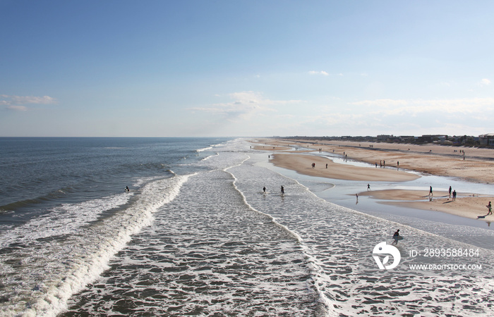 St Augustine Beach in Atlantic coast of north Florida