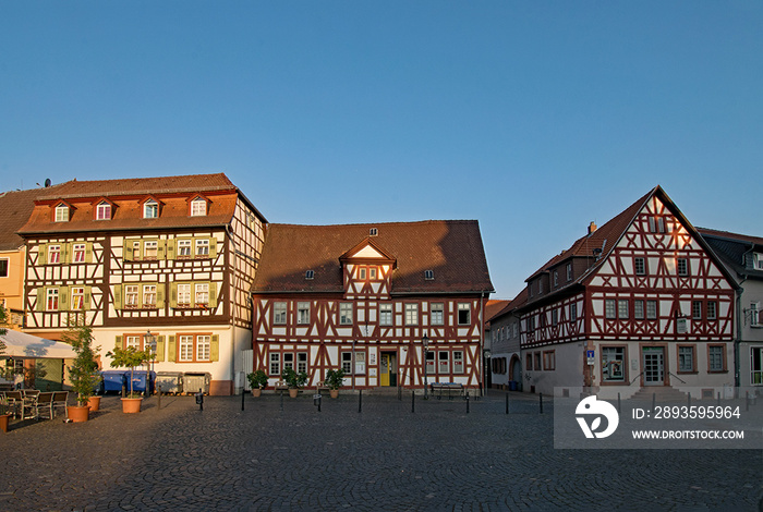 In der Altstadt von Groß-Umstadt, Hessen, Deutschland