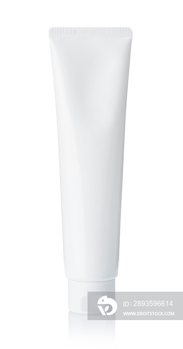 White tube on a white background