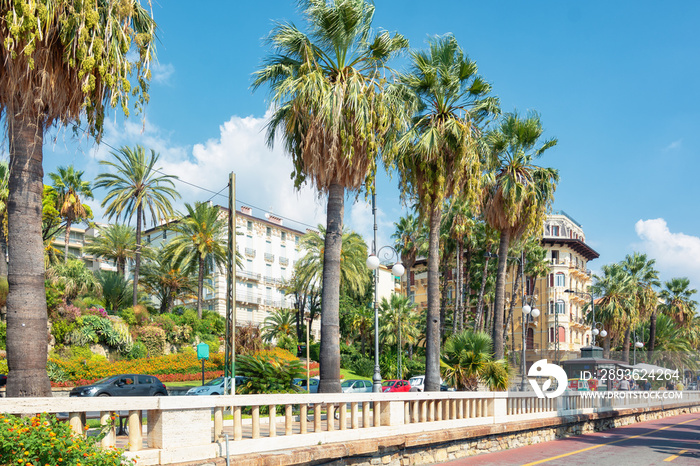 Quay in the city of San Remo