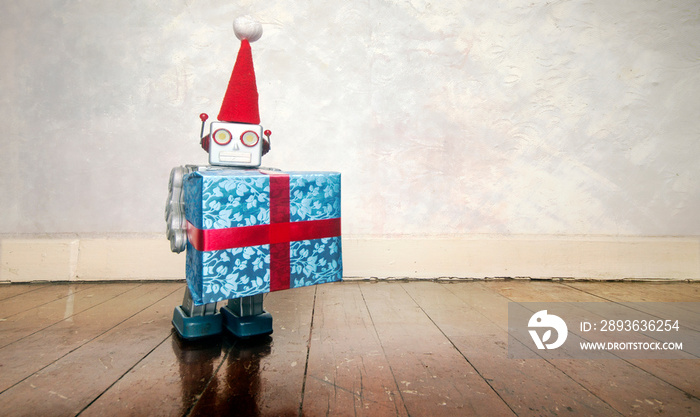 Chrismass presents robot