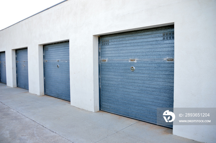 Storage units in a self storage facility at outdoor