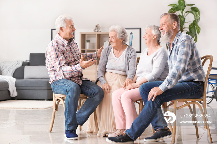 Portrait of elderly people in nursing home