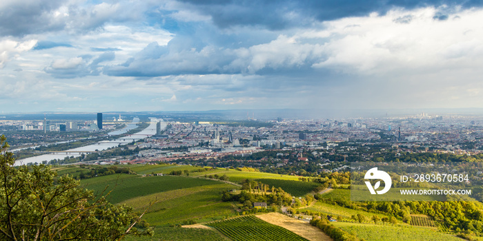 View of Vienna from Kahlenberg hill, Austria