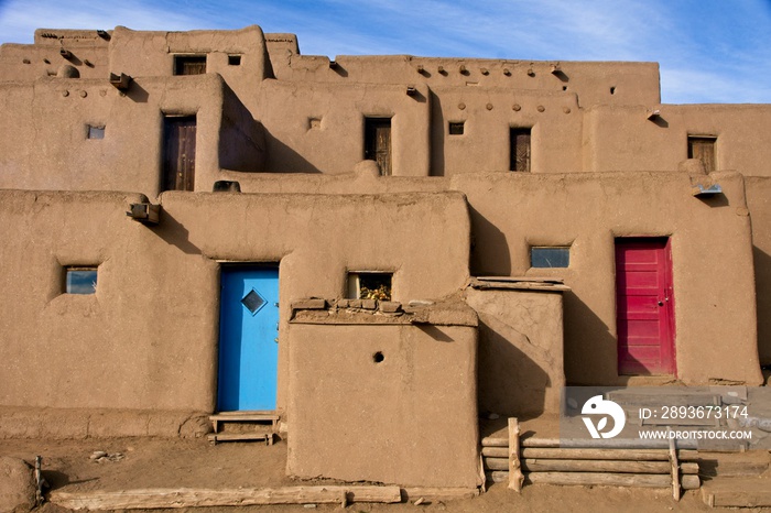 Taos Pueblo in New Mexico USA