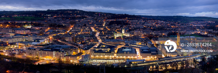 UK, England, Bath, city panorama