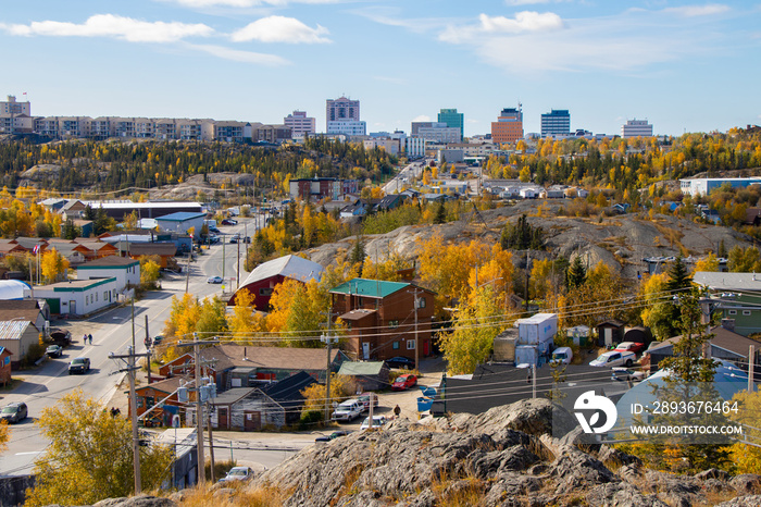 Beautiful City View in Yellowknife, Northwest Territories, Canada