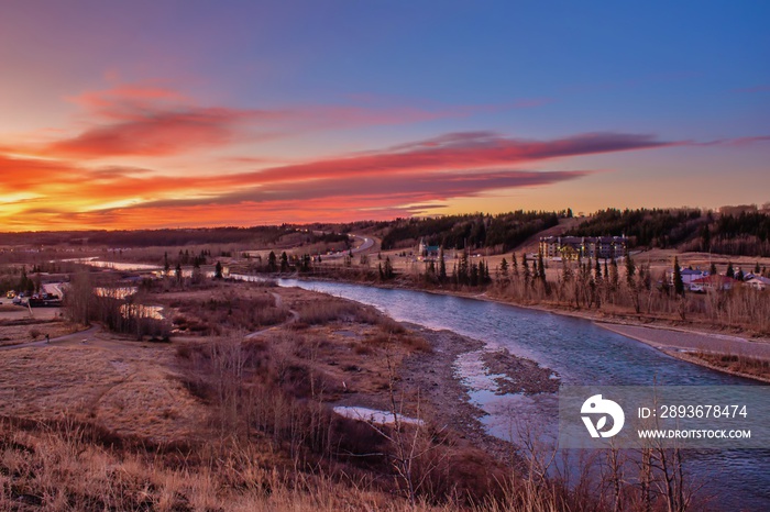 Sunrise Over The River