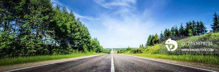 夏日公路全景