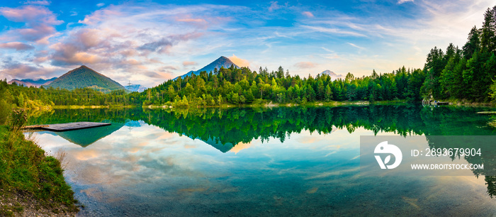 Alpsee lake in German Alps, Bavaria. Germany