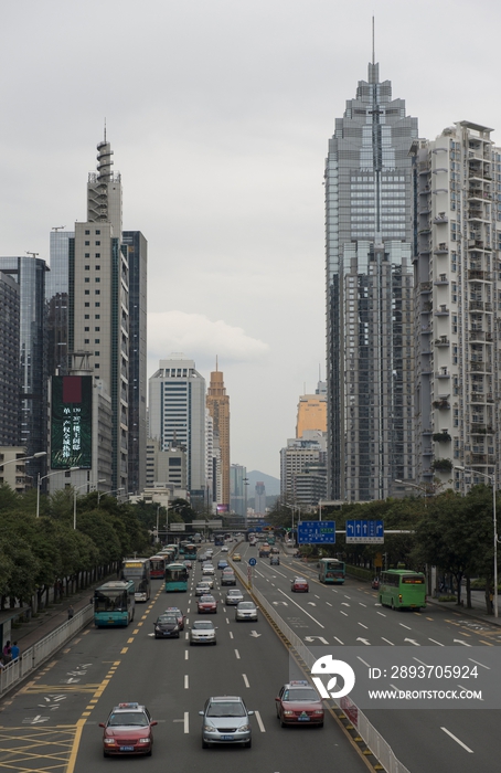 深圳市世界金融中心大厦街景