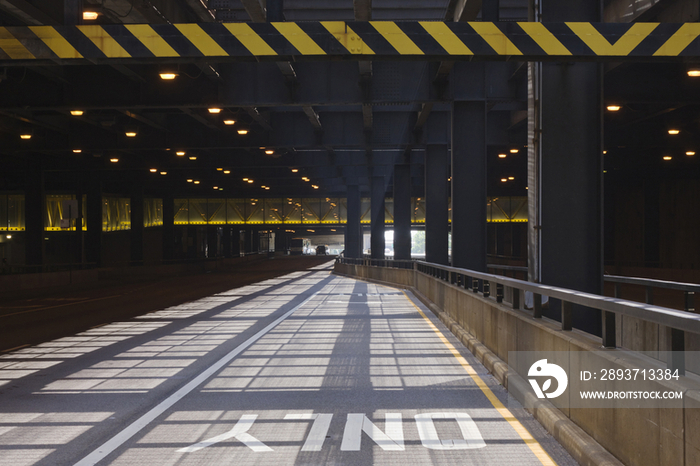 Exit Lane on an Underpass